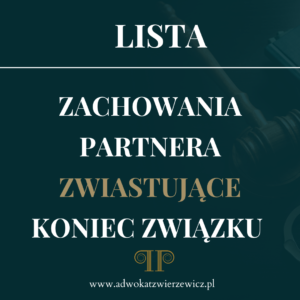 Zachowania partnera zwiastujące koniec związku